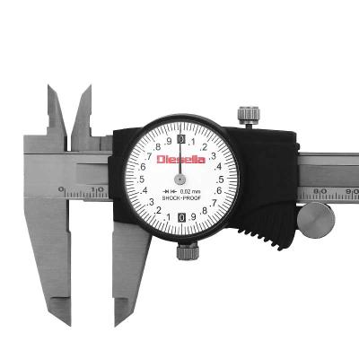 Skjutmått med ur 0-150 mm x 0,02 mm